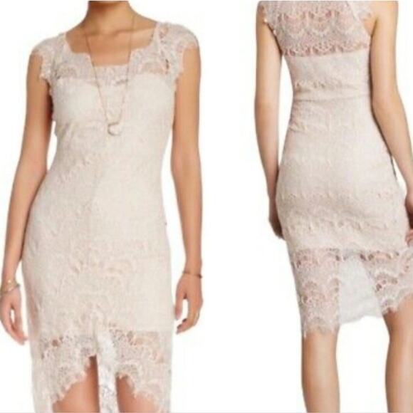 Free People Peekaboo Lace Scalloped Dress - Picture 8 of 9